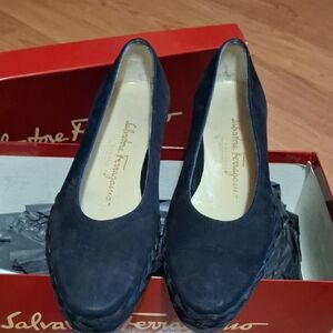 Salvatore Ferragamo Women's Navy Flats
